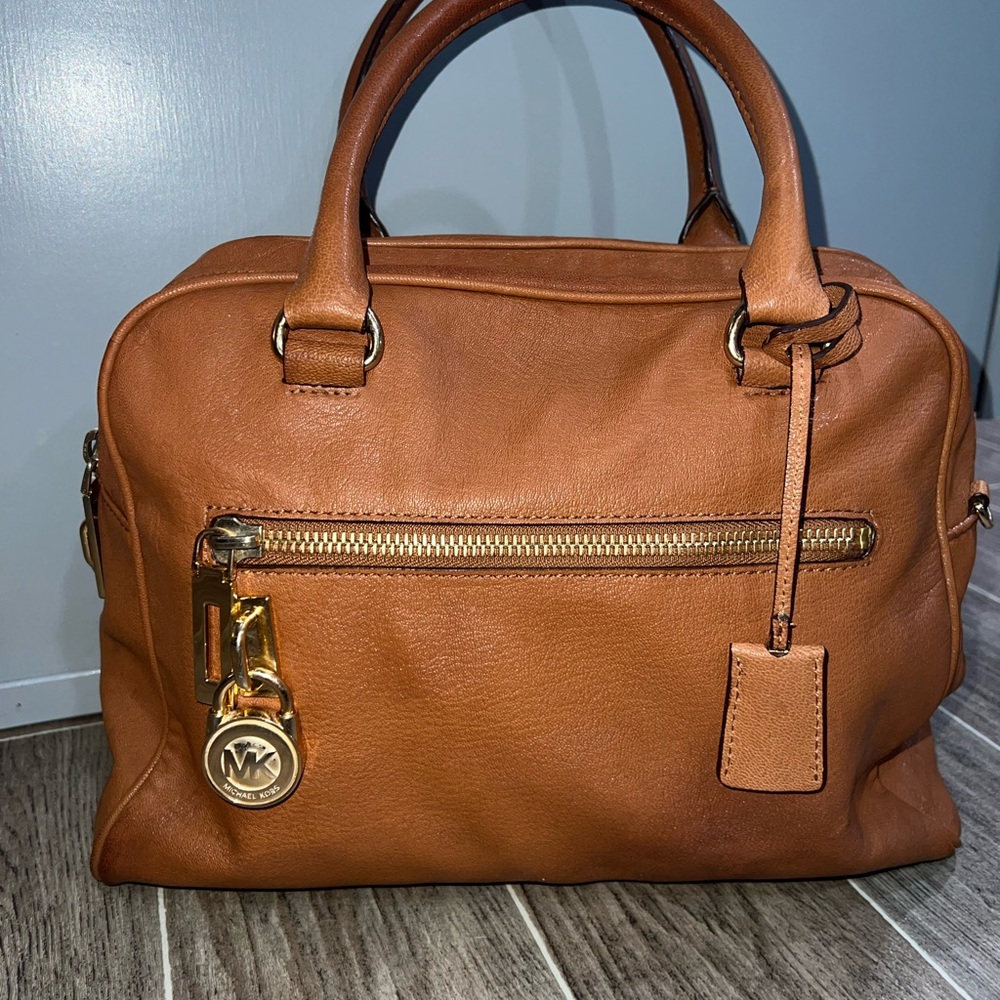 Michael Kors Large Tan Leather Handbag